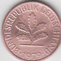 BRD 1 Pfennig 1979 G Bundesrepublik Deutschland aus dem Umlauf