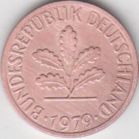 BRD 1 Pfennig 1979 J Bundesrepublik Deutschland aus dem Umlauf