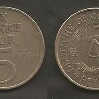 Münze Deutsche Demokratische Republik: 5 Mark 1969 - 20 Jahre DDR