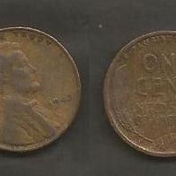Münze USA: 1 Cent 1942