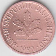 BRD 1 Pfennig 1982 F Bundesrepublik Deutschland aus dem Umlauf