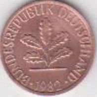 BRD 1 Pfennig 1982 J Bundesrepublik Deutschland aus dem Umlauf