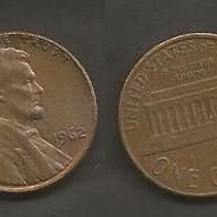 Münze USA: 1 Cent 1962