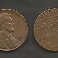 Münze USA: 1 Cent 1964