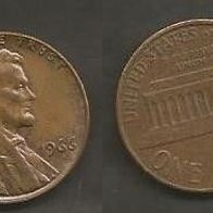 Münze USA: 1 Cent 1966