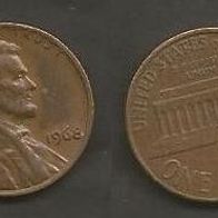 Münze USA: 1 Cent 1968