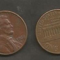 Münze USA: 1 Cent 1968 - D