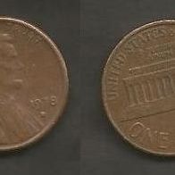 Münze USA: 1 Cent 1978 - D