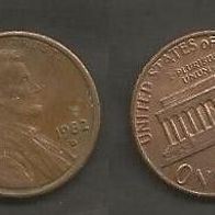 Münze USA: 1 Cent 1982 - D