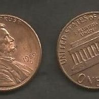 Münze USA: 1 Cent 1989 - D