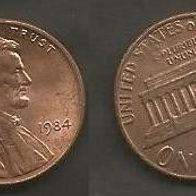 Münze USA: 1 Cent 1984