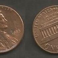 Münze USA: 1 Cent 1985