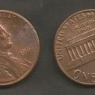 Münze USA: 1 Cent 1986