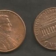 Münze USA: 1 Cent 1990 - D