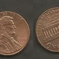 Münze USA: 1 Cent 1998 - D