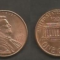 Münze USA: 1 Cent 1997