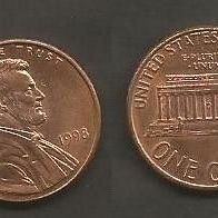 Münze USA: 1 Cent 1998