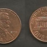 Münze USA: 1 Cent 2000 - D