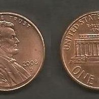 Münze USA: 1 Cent 2008 - D
