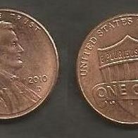 Münze USA: 1 Cent 2010 - D