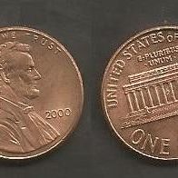 Münze USA: 1 Cent 2000
