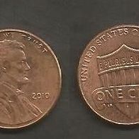 Münze USA: 1 Cent 2010