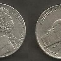 Münze USA: 5 Cent 1998 - D