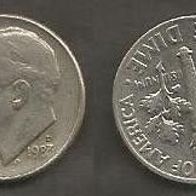 Münze USA: 10 Cent oder One Dime 1983 - D