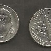 Münze USA: 10 Cent oder One Dime 2002 - D