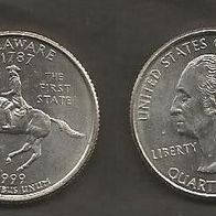 Münze USA: 0,25 oder Quarter Dollar 1999 - Delaware - P
