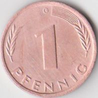 BRD 1 Pfennig 1984 G Bundesrepublik Deutschland aus dem Umlauf