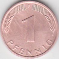 BRD 1 Pfennig 1984 F Bundesrepublik Deutschland aus dem Umlauf