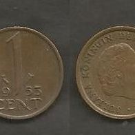 Münze Holland: 1 Cent 1953
