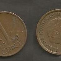 Münze Holland: 1 Cent 1956