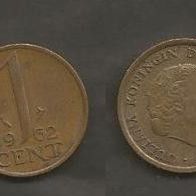 Münze Holland: 1 Cent 1962