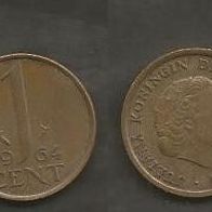 Münze Holland: 1 Cent 1964