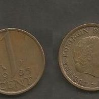 Münze Holland: 1 Cent 1965