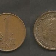 Münze Holland: 1 Cent 1967