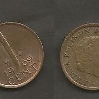 Münze Holland: 1 Cent 1969
