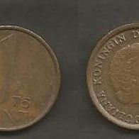 Münze Holland: 1 Cent 1976