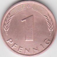 BRD 1 Pfennig 1985 G Bundesrepublik Deutschland aus dem Umlauf