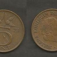 Münze Holland: 5 Cent 1971