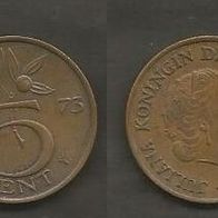 Münze Holland: 5 Cent 1973