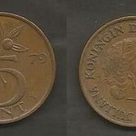 Münze Holland: 5 Cent 1979