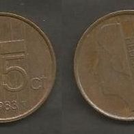 Münze Holland: 5 Cent 1983