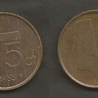 Münze Holland: 5 Cent 1985