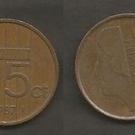 Münze Holland: 5 Cent 1987