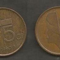 Münze Holland: 5 Cent 1990