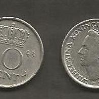 Münze Holland: 10 Cent 1948