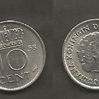 Münze Holland: 10 Cent 1958